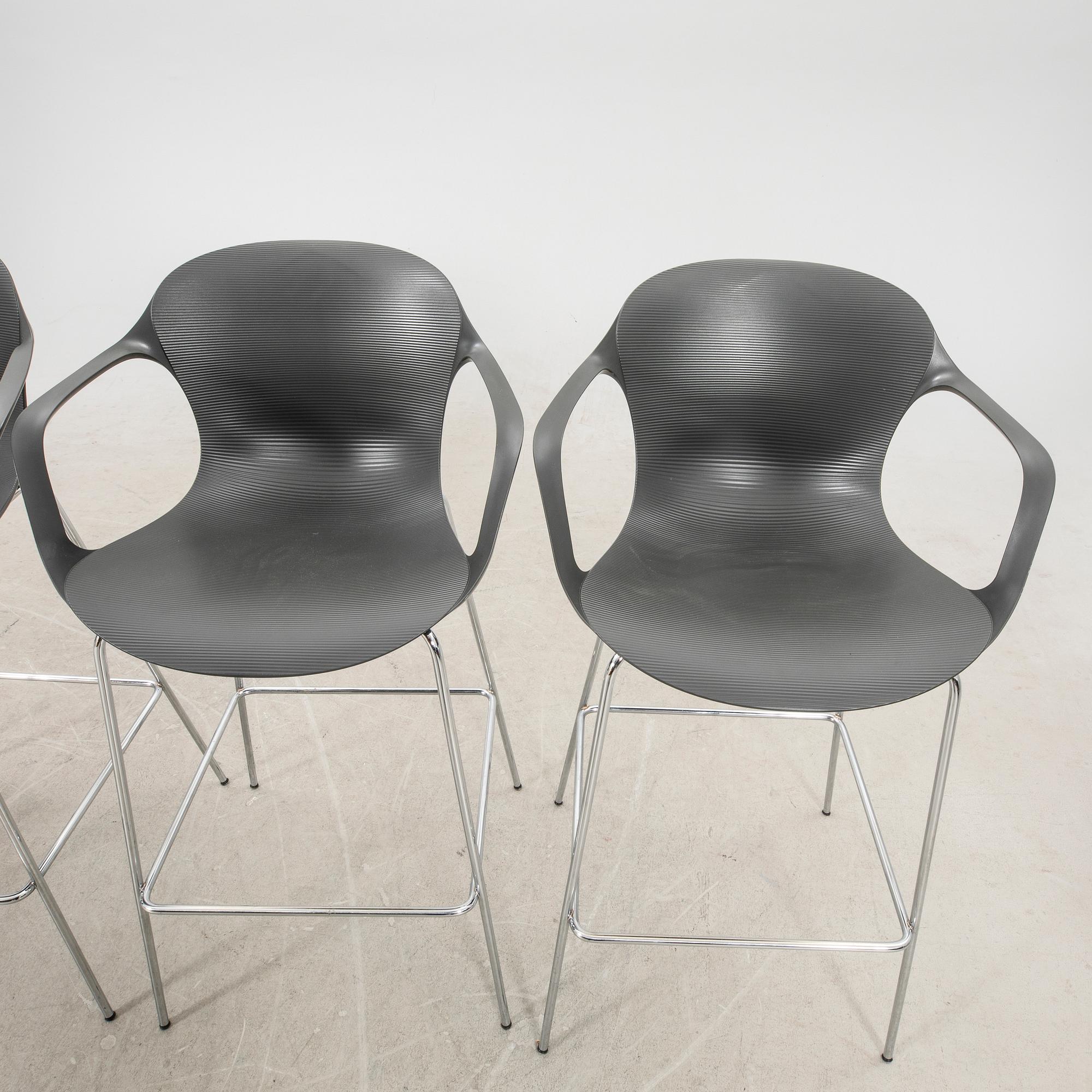 Kasper Salto, bar stools 4 pcs "KS 69 NAP" for Fritz Hansen 2017.