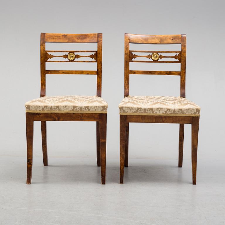 A set of six mid 19th century chairs.