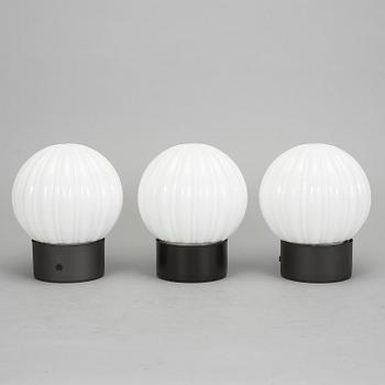 TAKLAMPOR, 3 stycken, Böhlmarks, 1930-tal.