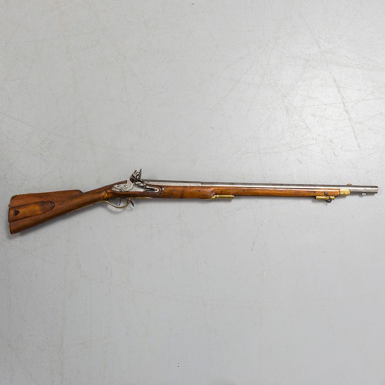 A Swedish Royal Military flintlock rifle model 1804.