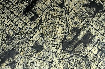 JÓN ÓSKAR, olja på duk, sign o dat 88 a tergo.