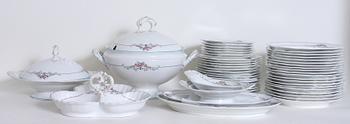 SERVISDELAR, ca 48 st, porslin, "Göta", Rörstrand.