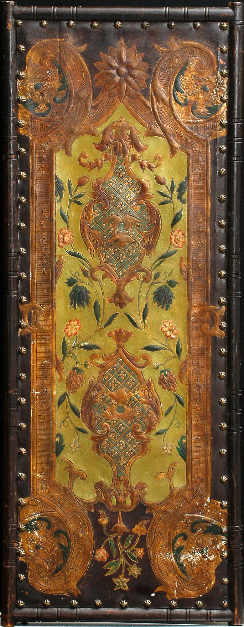 GYLLENLÄDER, 3 st. 1800-tal. Nordeuropa.