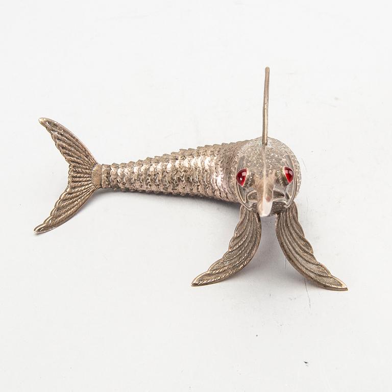 A mid 20th century Spanish silver sword fish.