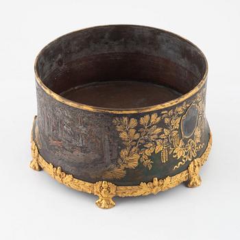 A Swedish Art Nouveau Flower Pot, signed by Carl Hjalmar Norrström 1918.
