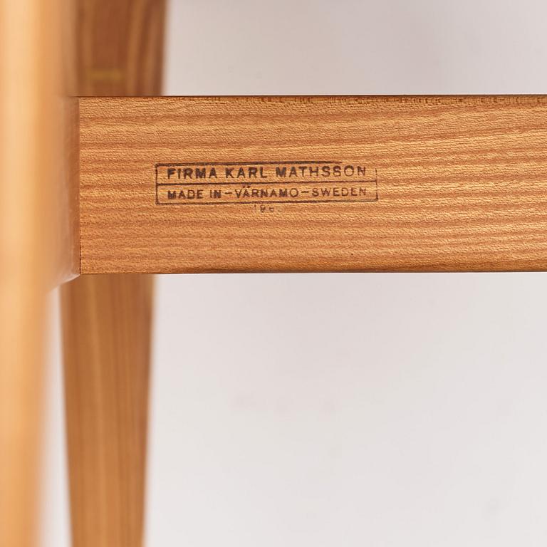 Bruno Mathsson, a rare stool, Firma Karl Mathsson, Värnamo, Sweden, 1965.