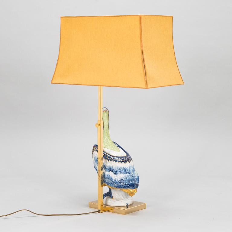 Tablelamp, model 2181 for Societa Porcellane Artistiche, Italy latter half of 20th century.