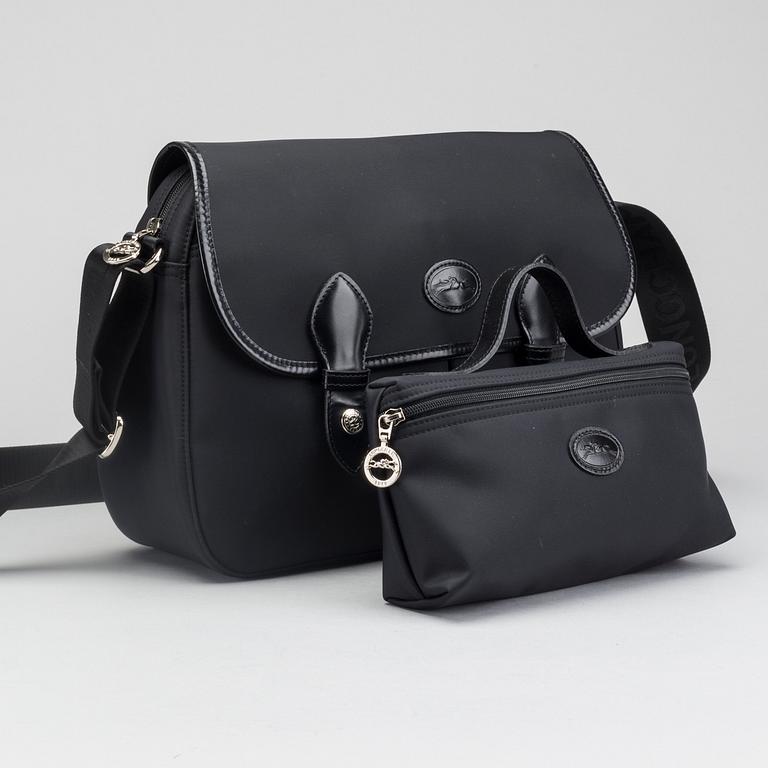 LONGCHAMP, väska samt necessär.