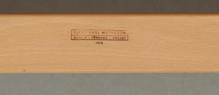 KARMSTOL, "Eva", Bruno Mathsson, Firma Karl Mathsson, 1978.