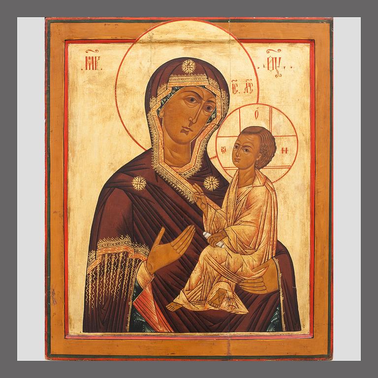 ICON, tempera on wood panel, Russia, the turn of the 18th and 19th century.