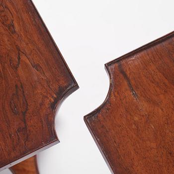 A near pair of Regency rosewood gueridon tables in the manner of Thomas Hope (1769-1831).