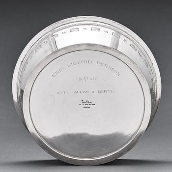 Wiwen Nilsson, skål, Lund 1946, sterling silver.