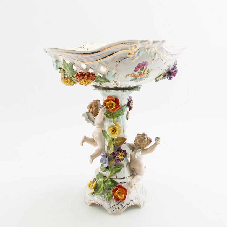 Two  bowls Rococo style Dresden Germany porcelain mid-20th century.