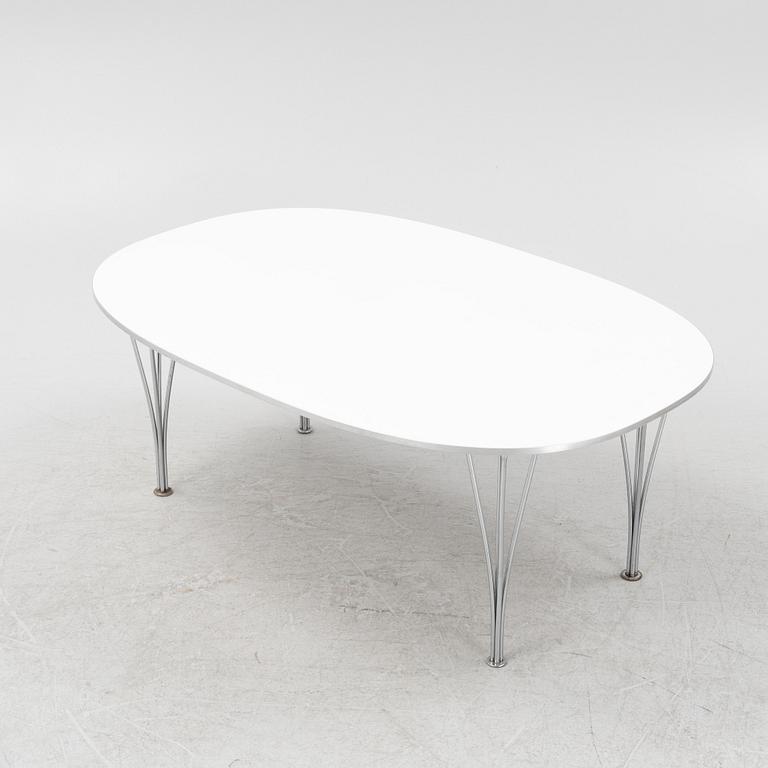 Bruno Mathsson & Piet Hein, soffbord, "Superellips", Fritz Hansen, Danmark, 1986.