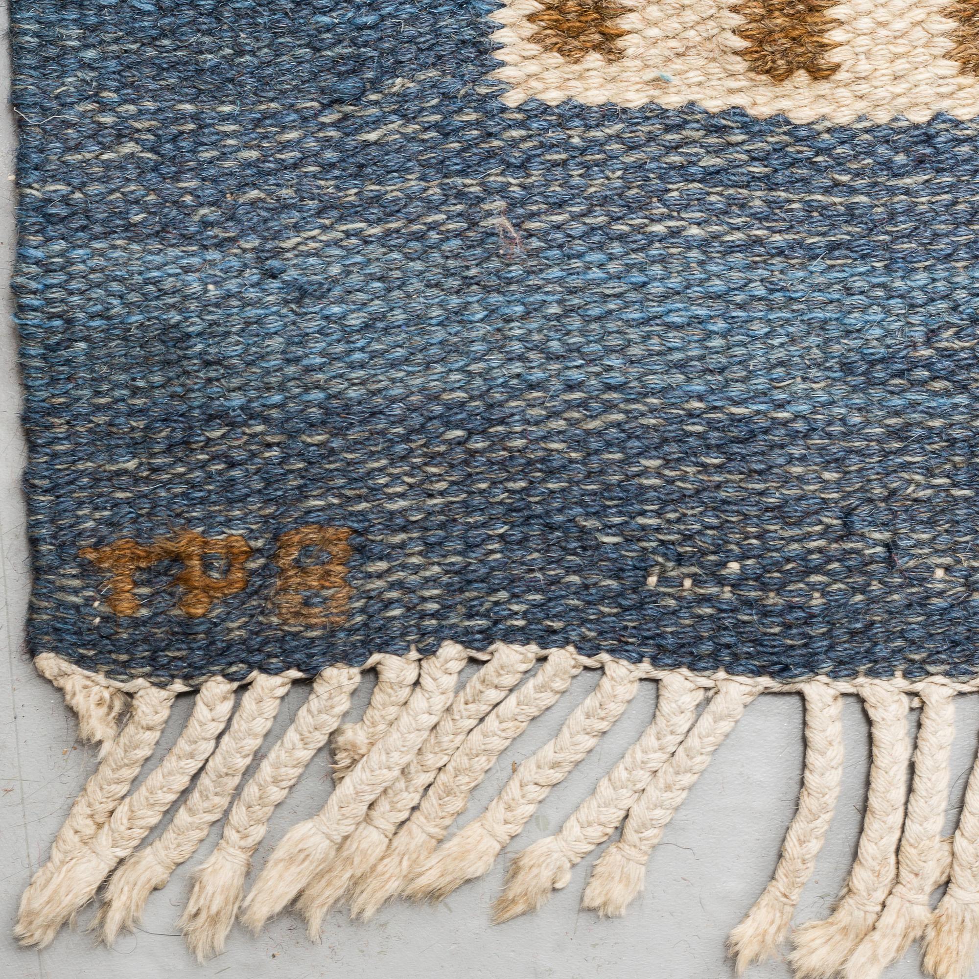 POLLY BJÖRKMAN, MATTA, rölakan, ca 564 x 344,5 cm, signerad TPB (Textilatelier Polly Björkman).