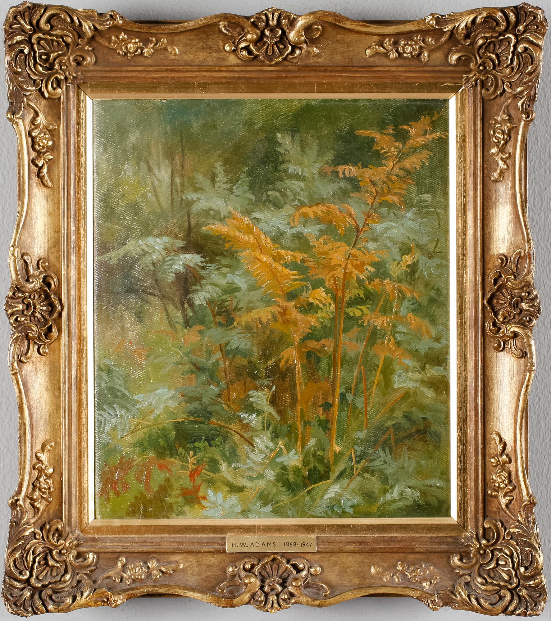 HARRY WILLIAM ADAMS, tillskriven, olja på duk, ej signerad.