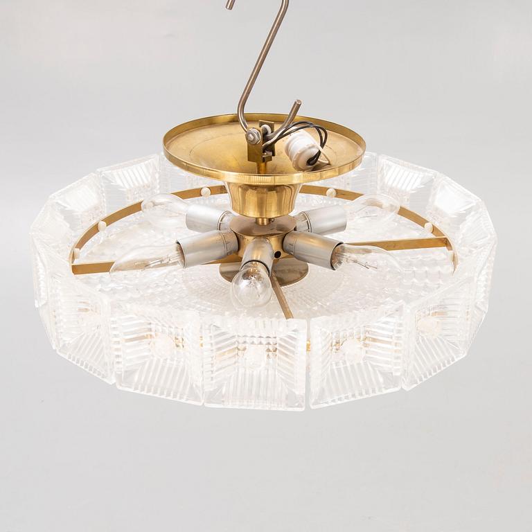 Taklampa troligen Orrefors 1960/70-tal.