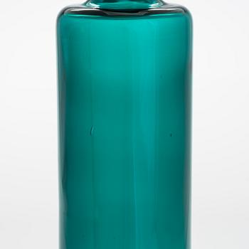 Nanny Still, glass bottle signed Riihimäen Lasi O.Y Nanny Still.