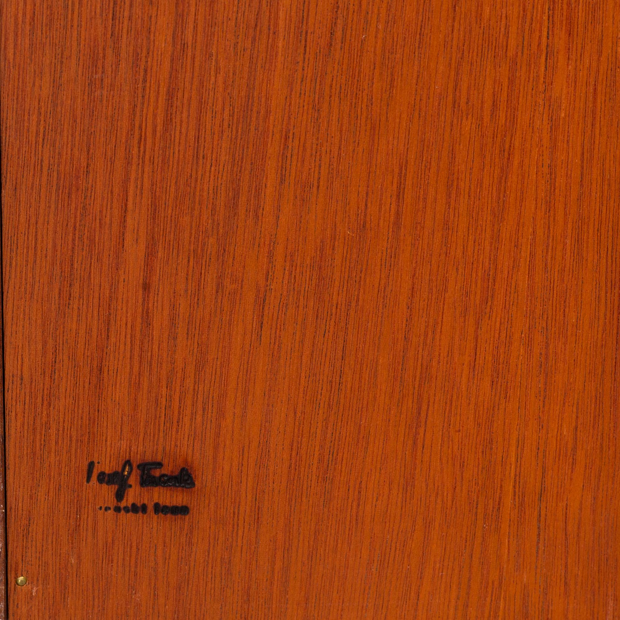 JOSEF FRANK, a model 2085 mahogany shelf, Svenskt Tenn, Sweden, post 1985.