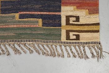 Märta Måås-Fjetterström, a carpet, matta, "Blå heden", flat weave, ca 294 x 236 cm, signed MMF.