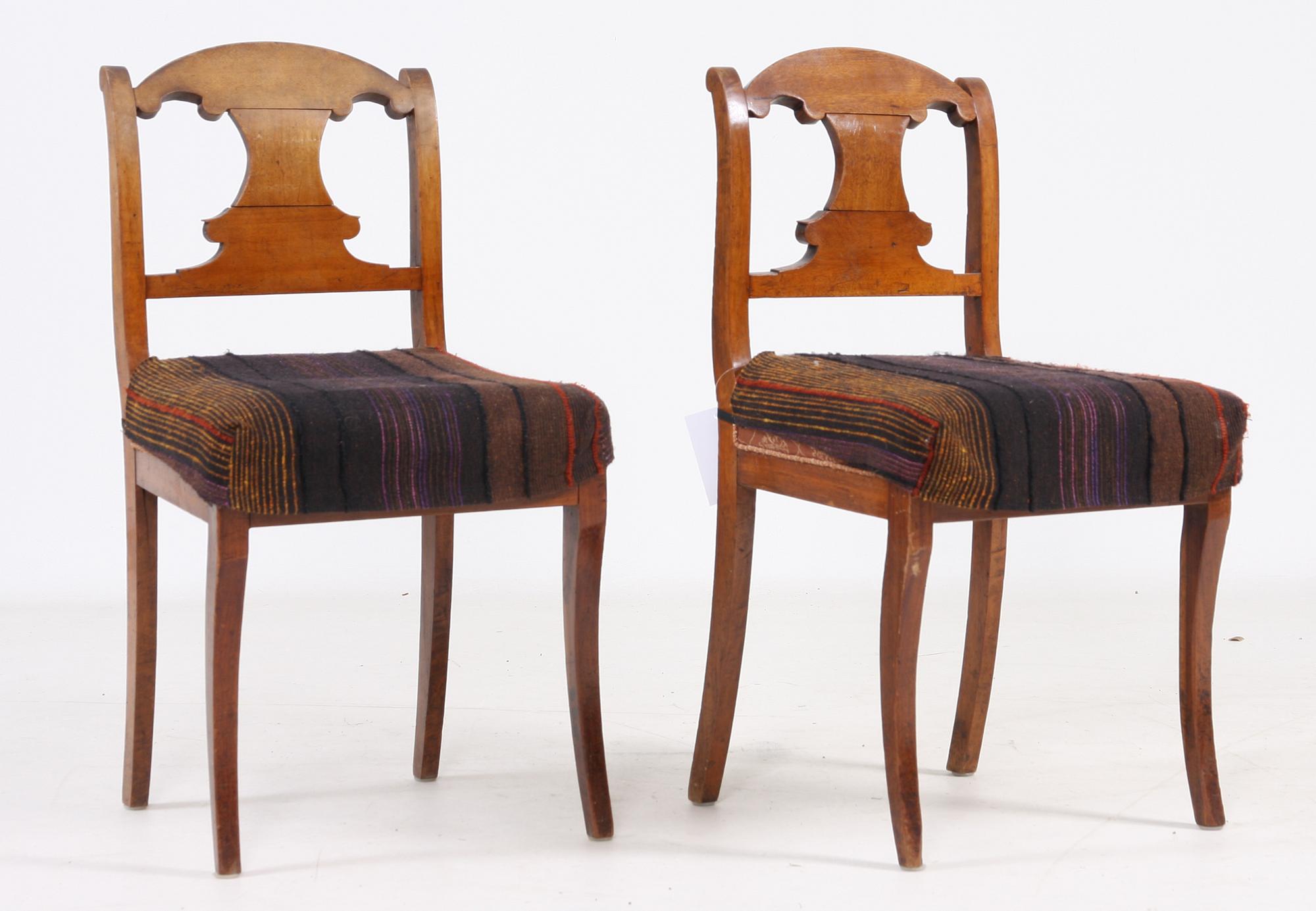 STOLAR, ett par, Karl Johan, provinsarbeten, 1800-tal.