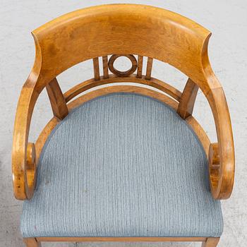 Pair of armchairs, Late Empire, mid-19th century.