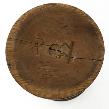 Smörstol, allmoge, 1800-tal.