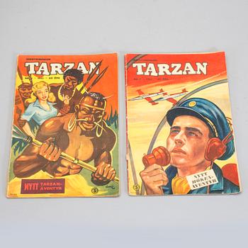 SERIETIDNINGAR, 26 stycken, Tarzan, 1952.