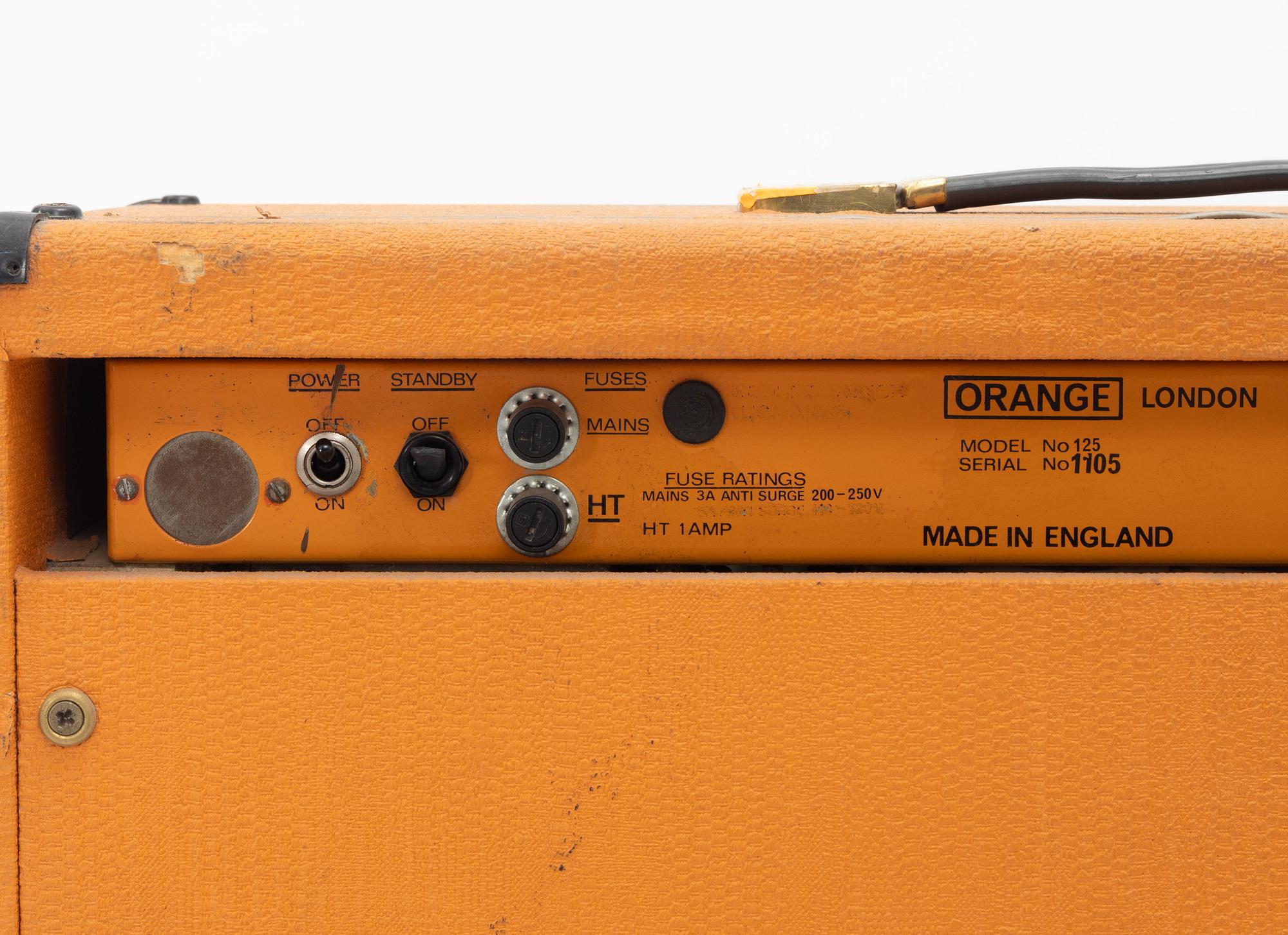 Orange, "Custom Reverb Twin",  gitarrförstärkare, modell 125, England, 1970-tal.