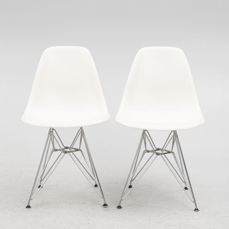 Charles & Ray Eames, a pair of Plastic DSR" chair, Vitra, 2007.