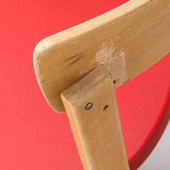 Alvar Aalto, Stolar, 4 st, modell 69, O.Y. Huonekalu- ja Rakennustyötehdas A.B, 1957.