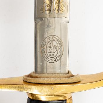Sabel, svensk, m/1899 för officer, med balja.