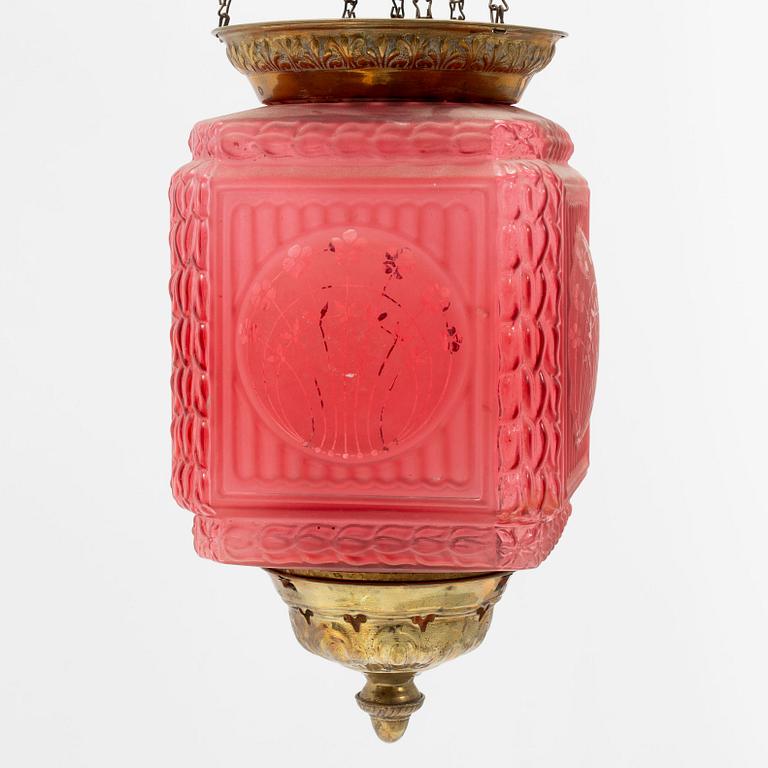 Månskensampel, jugend, omkring år 1900.