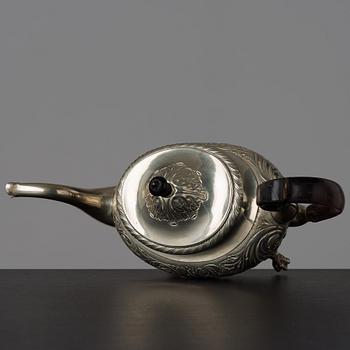 A Swedish late Empire tea pot by Erik Nordgren (Jönköping 1817-47).
