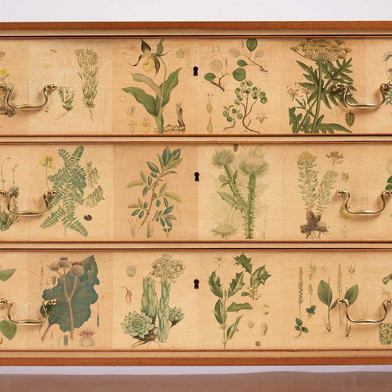 Josef Frank, a "Flora" chest of drawers, Firma Svenskt Tenn, Sweden ca. 1940.