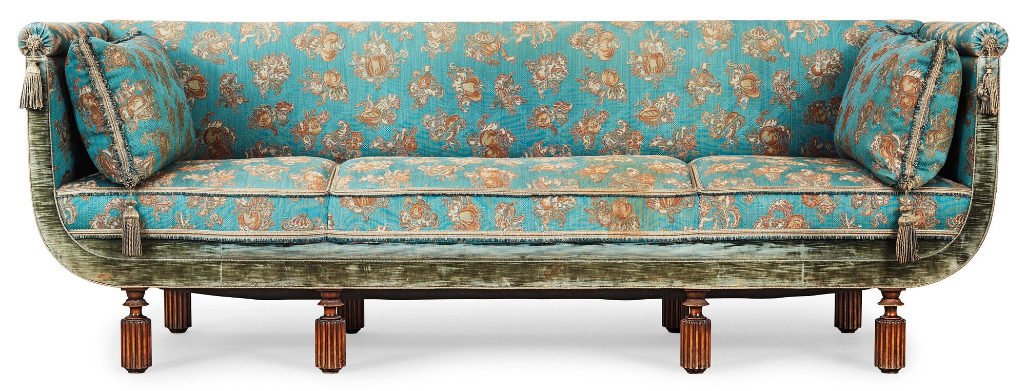 An Axel Einar Hjorth  originally upholstered 'Library' sofa, Nordiska Kompaniet, 1931.