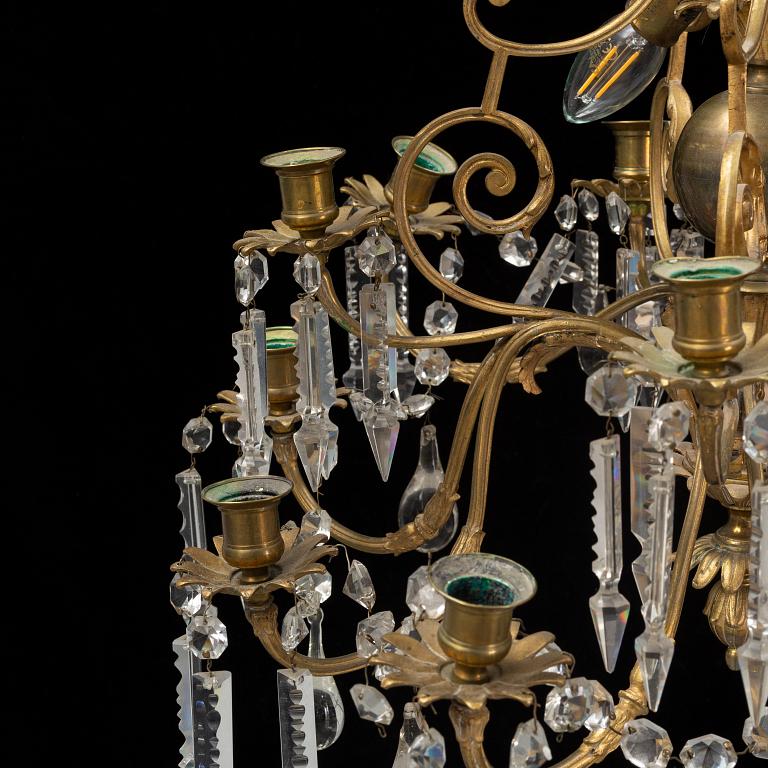 Ljuskrona, Oscariansk, omkring år 1900.