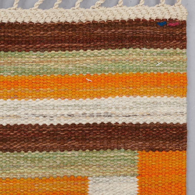 Barbro Nilsson, A CARPET, "Ostia orange", flat weave, ca 339,5 x 245 cm, signed AB MMF BN.