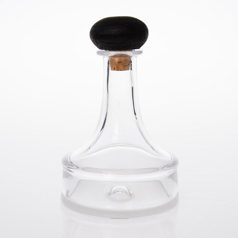 TAPIO WIRKKALA, GLASSERVIS, 1 + 8 delar, "Kapteenin lasisto", Iittala. Formgivna 1963.