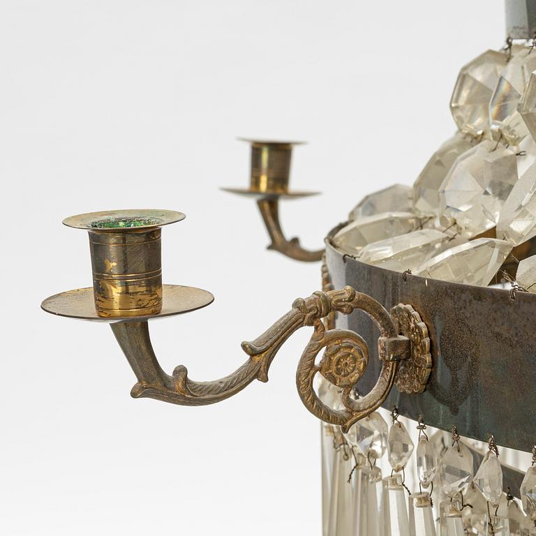 An Empire style chandelier, early 20th Century.