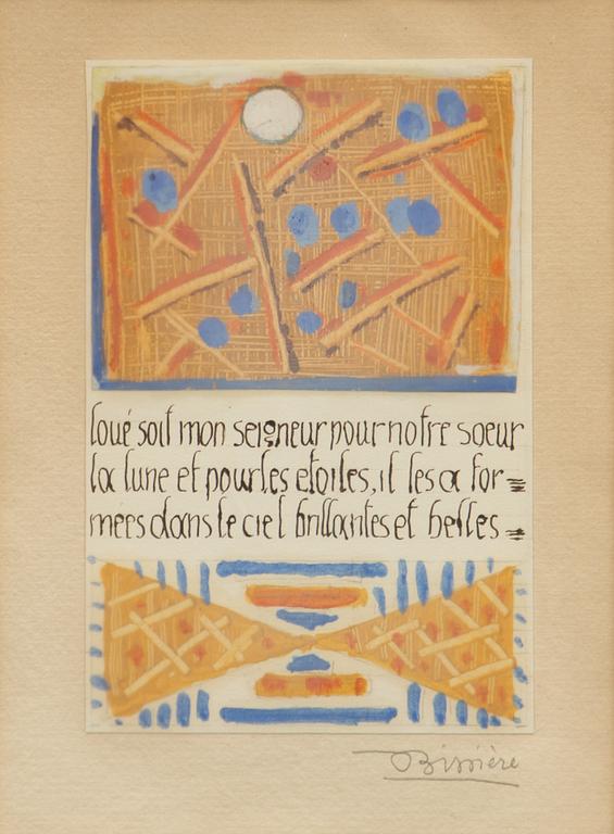 Roger Bissière, "Cantique à notre frère Soleil".