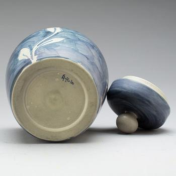 URNA MED LOCK, stengods, Åke Holm, 1900-tal.