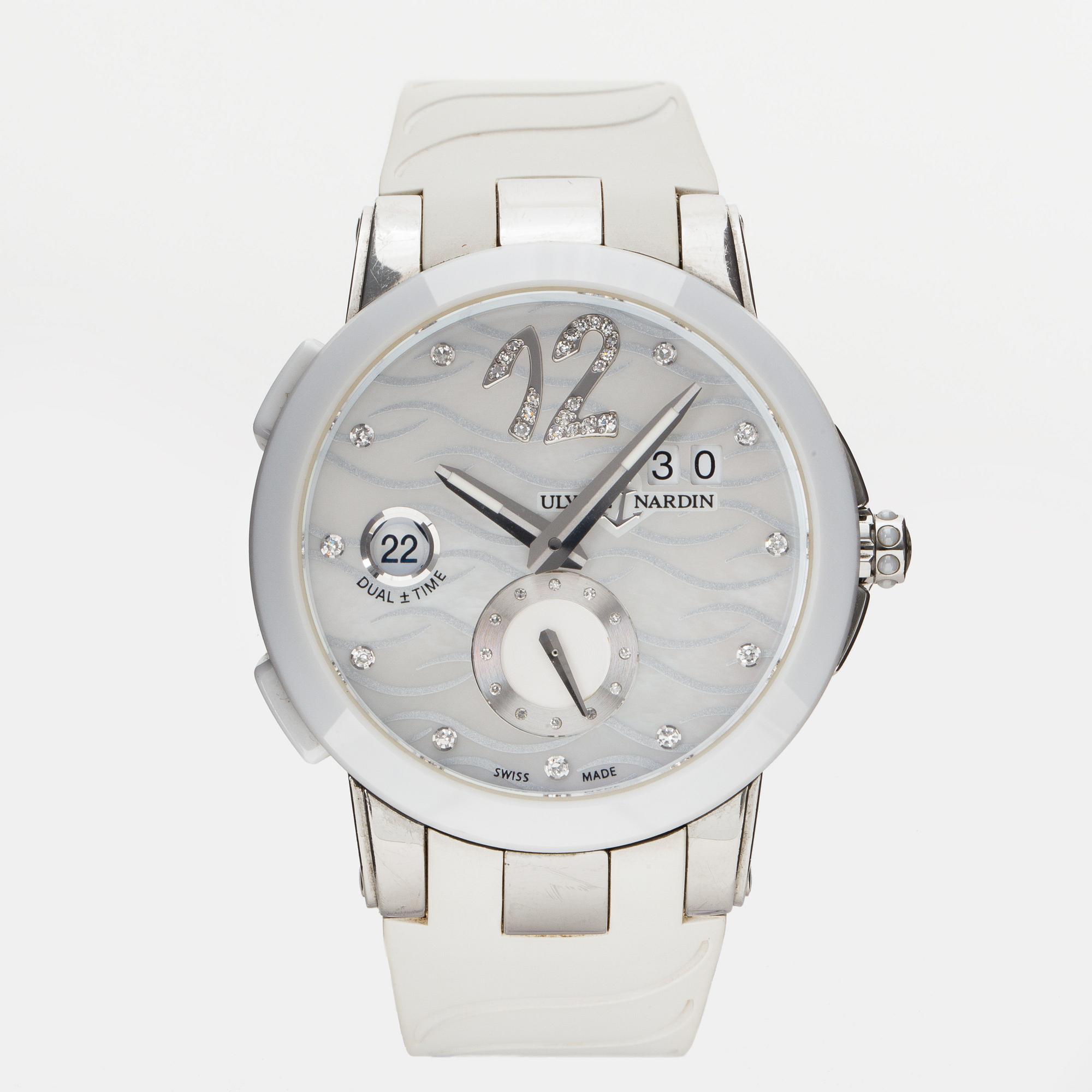 ULYSSE NARDIN, Executive Dual Time, armbandsur, 40 mm.