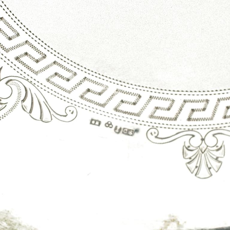 UPPSATSSKÅL, silver, Gustaf Möllenborg, Stockholm, 1881.