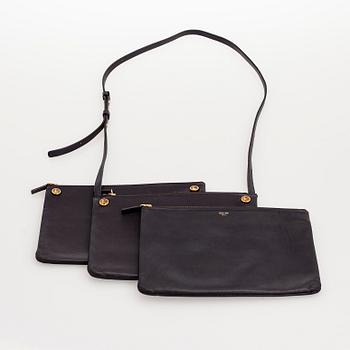 Céline,   A black 'Trio' Bag.