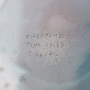 Ingeborg Lundin, a glass vase, Orrefors, Sweden 1957.
