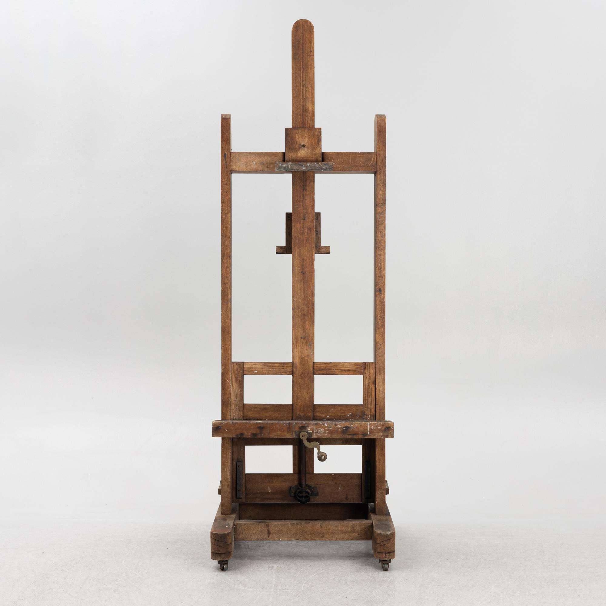 Studio easel, circa 1900.