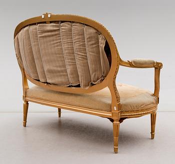 SOFFA, Louis XVI-stil, sent 1800-tal/tidigt 1900-tal.