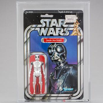 STAR WARS, Death Star Droid 21 back-A AFA80 NM, Kenner 1979.