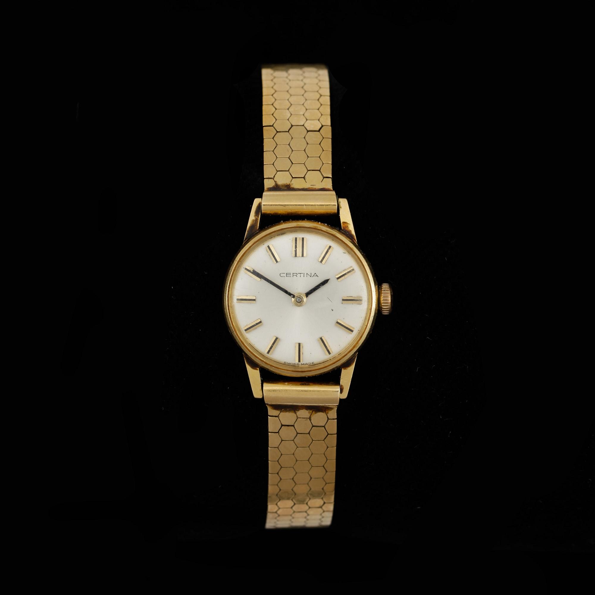 ARMBANDSUR, dam, Certina, omkring 1900-talets mitt. Vikt ca 30 gram.